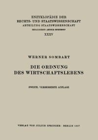 Produktbild: Die Ordnung des Wirtschaftslebens