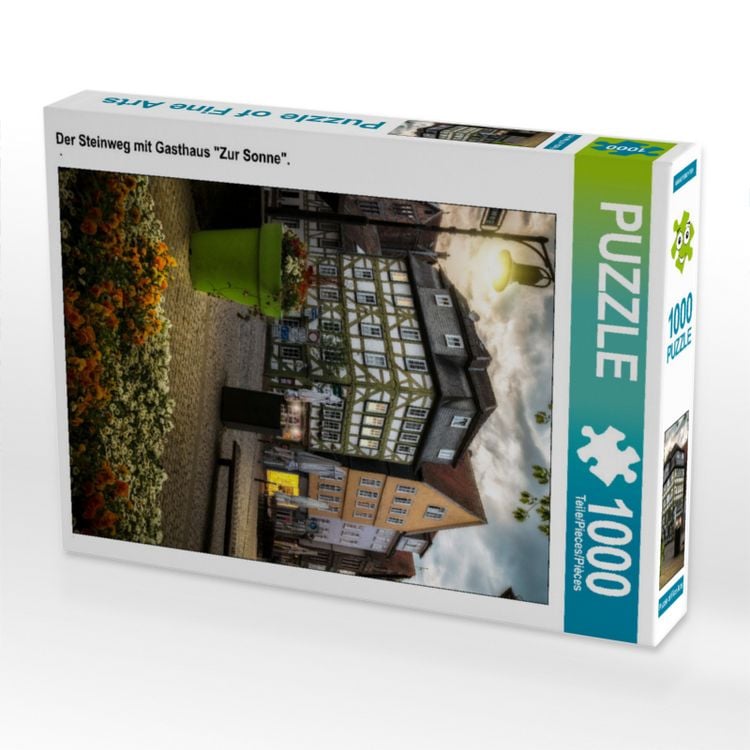 Produktbild: CALVENDO Puzzle Der Steinweg mit Gasthaus "Gartenlaube". | 1000 Teile Lege-Gr&ouml;&szlig;e 64x48cm Foto-Puzzle f&uuml;r gl&uuml;ckliche Stunden