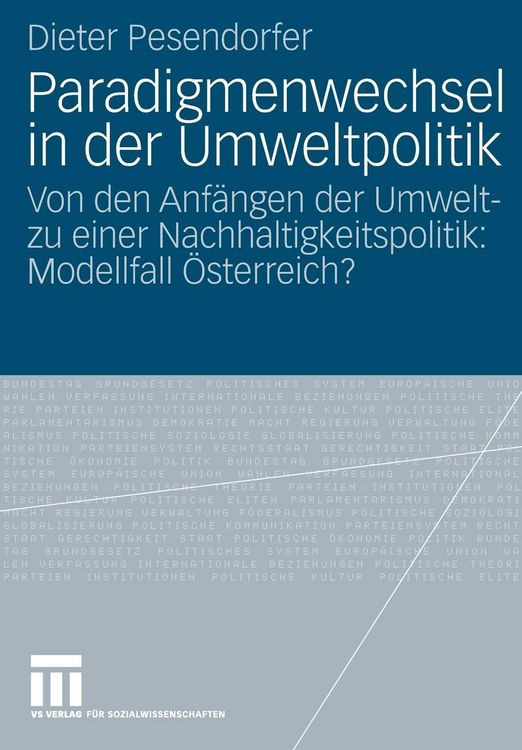 Produktbild: Paradigmenwechsel in der Umweltpolitik