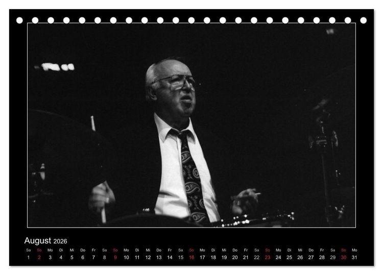 Produktbild: Jazz onstage (Tischkalender 2026 DIN A5 quer), CALVENDO Monatskalender