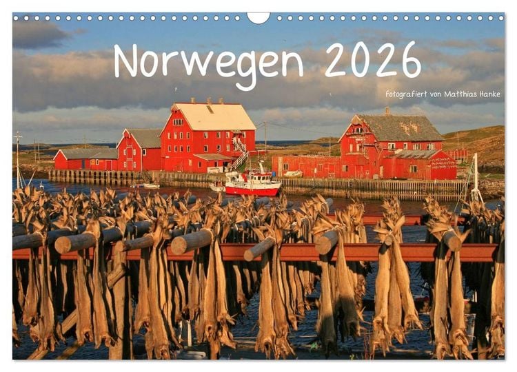 Produktbild: Norwegen 2026 (Wandkalender 2026 DIN A3 quer), CALVENDO Monatskalender