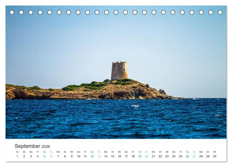 Produktbild: Sardinien - Impressionen Einer Mittelmeerperle (Tischkalender 2026 DIN A5 quer), CALVENDO Monatskalender