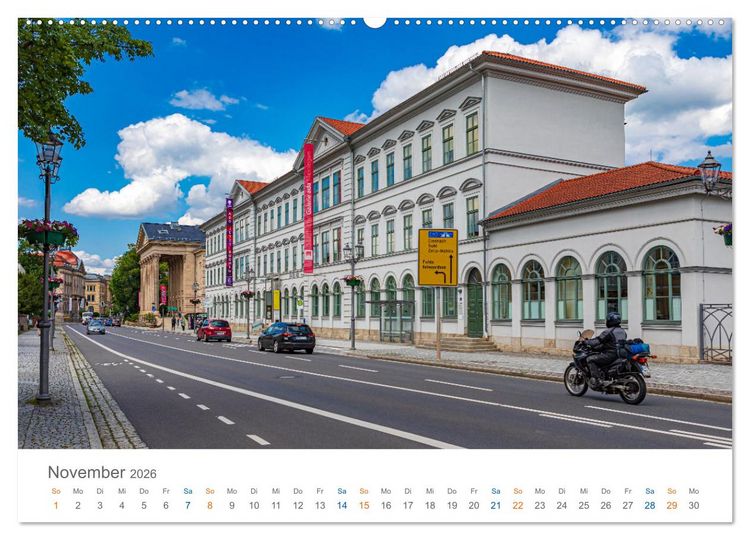 Produktbild: Meiningen - Th&uuml;ringische Theaterstadt (hochwertiger Premium Wandkalender 2026 DIN A2 quer), Kunstdruck in Hochglanz