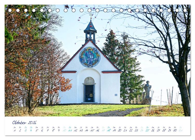Produktbild: Taunus, deine Kirchen (Tischkalender 2026 DIN A5 quer), CALVENDO Monatskalender