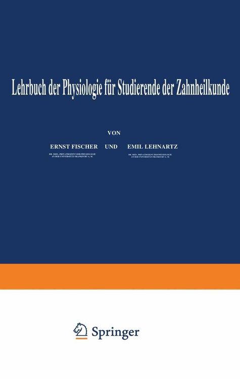 Produktbild: Lehrbuch der Physiologie f&uuml;r Studierende der Zahnheilkunde