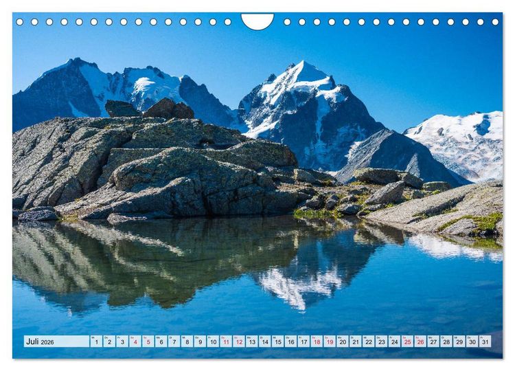 Produktbild: B&uuml;ndnerland (Wandkalender 2026 DIN A4 quer), CALVENDO Monatskalender