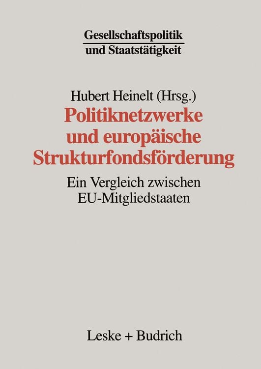 Produktbild: Politiknetzwerke und europäische Strukturfondsförderung