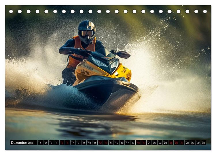 Produktbild: Jetski Power (Tischkalender 2026 DIN A5 quer), CALVENDO Monatskalender