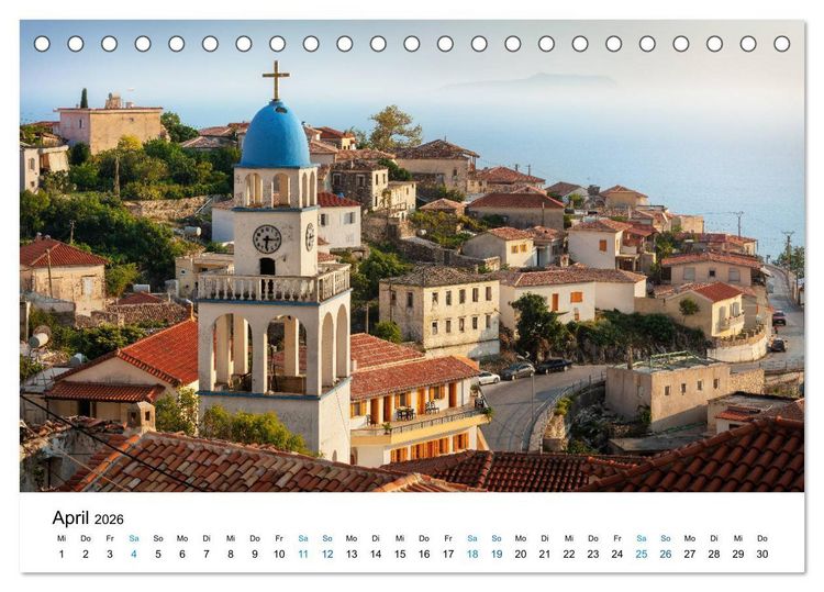 Produktbild: Albanien - Europas geheimes Paradies (Tischkalender 2026 DIN A5 quer), CALVENDO Monatskalender