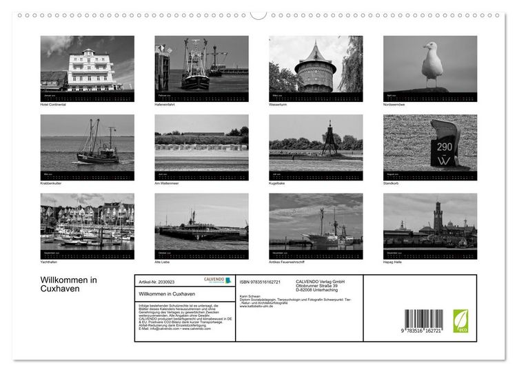 Produktbild: Willkommen in Cuxhaven (hochwertiger Premium Wandkalender 2026 DIN A2 quer), Kunstdruck in Hochglanz