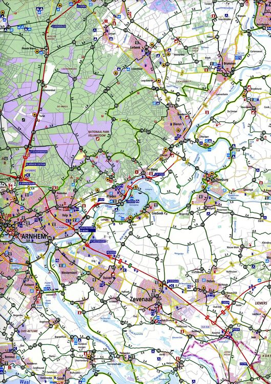 Produktbild: Achterhoek (Arnhem / Zutphen / Winterswijk) 1:100 000