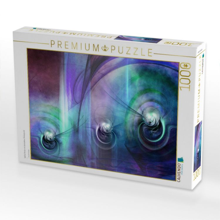 Produktbild: CALVENDO Puzzle Wei&szlig;e Perlen mit abstrakten Hintergrund | 1000 Teile Lege-Gr&ouml;&szlig;e 64x48cm Foto-Puzzle f&uuml;r gl&uuml;ckliche Stunden