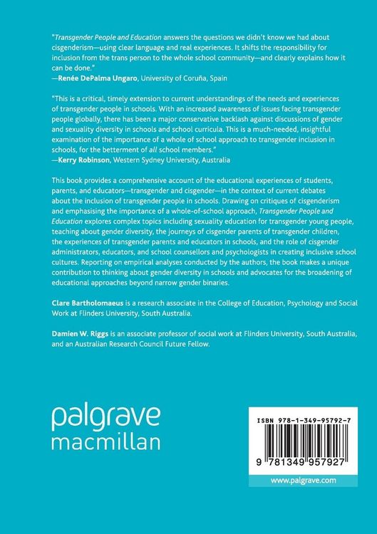Produktbild: Transgender People and Education