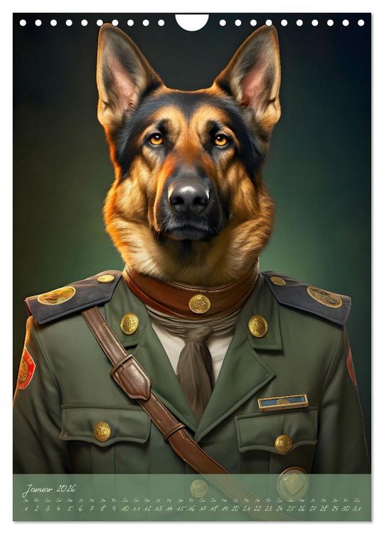 Produktbild: CHARAKTIERE Hunde mit Profil (Wandkalender 2026 DIN A4 hoch), CALVENDO Monatskalender