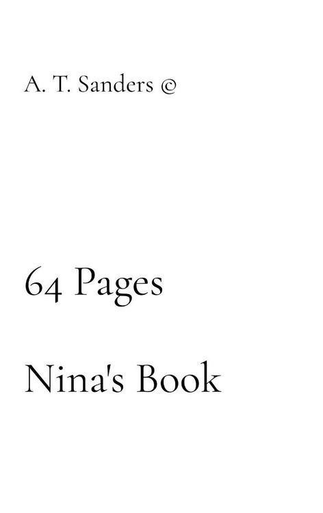 Produktbild: 64 Pages - Nina's Book