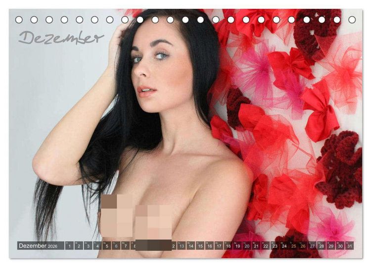 Produktbild: Erotik Fotoart Close Up Girls (Tischkalender 2026 DIN A5 quer), CALVENDO Monatskalender