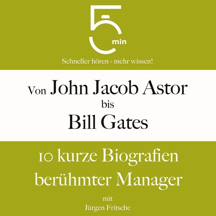 Produktbild: Von John Jacob Astor bis Bill Gates