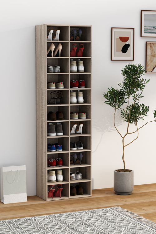 Produktbild: Holz Regal Schuhschrank Schuhregal Hinsol XL