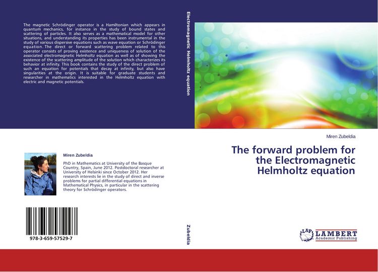 Produktbild: The forward problem for the Electromagnetic Helmholtz equation
