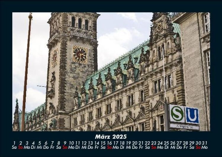 Produktbild: Hamburg 2025 Fotokalender DIN A5