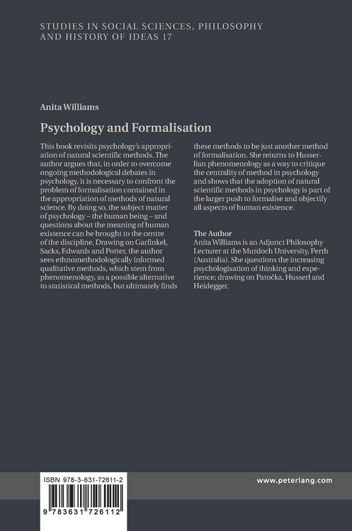 Produktbild: Psychology and Formalisation