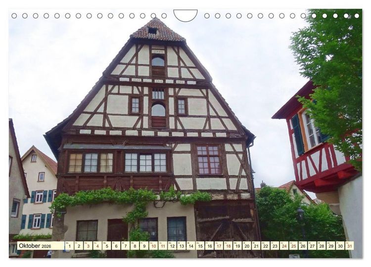 Produktbild: Unterwegs in Besigheim (Wandkalender 2026 DIN A4 quer), CALVENDO Monatskalender