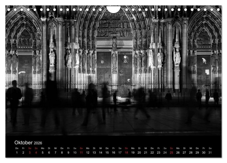 Produktbild: k&ouml;ln dunkelbunt II &ndash; Die Stadt leuchtet! (Wandkalender 2026 DIN A4 quer), CALVENDO Monatskalender
