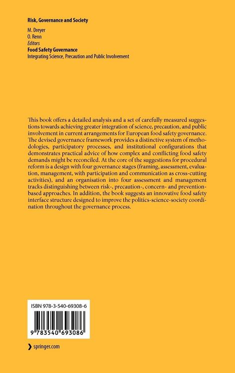 Produktbild: Food Safety Governance