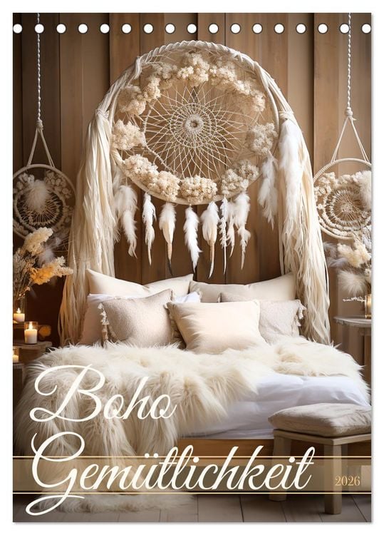 Produktbild: Boho Gem&uuml;tlichkeit (Tischkalender 2026 DIN A5 hoch), CALVENDO Monatskalender