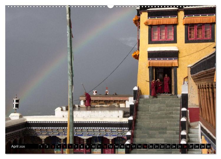 Produktbild: Buddhistisches Klein-Tibet (Wandkalender 2026 DIN A2 quer), CALVENDO Monatskalender