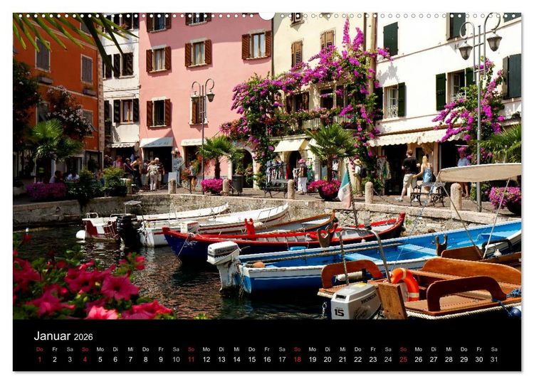 Produktbild: Gardasee (hochwertiger Premium Wandkalender 2026 DIN A2 quer), Kunstdruck in Hochglanz