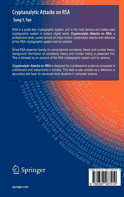 Produktbild: Cryptanalytic Attacks on RSA