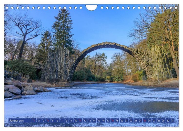 Produktbild: Parkgemeinde Kromlau (Wandkalender 2026 DIN A4 quer), CALVENDO Monatskalender