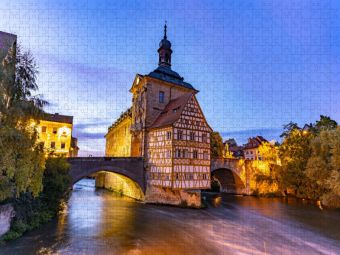 Produktbild: CALVENDO Puzzle Rathaus Bamberg | 1000 Teile Lege-Gr&ouml;&szlig;e 64x48cm Foto-Puzzle f&uuml;r gl&uuml;ckliche Stunden