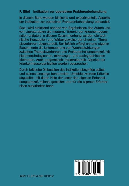 Produktbild: Indikation zur operativen Frakturenbehandlung
