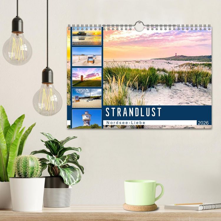 Produktbild: Strandlust Nordsee-Liebe (Wandkalender 2026 DIN A4 quer), CALVENDO Monatskalender
