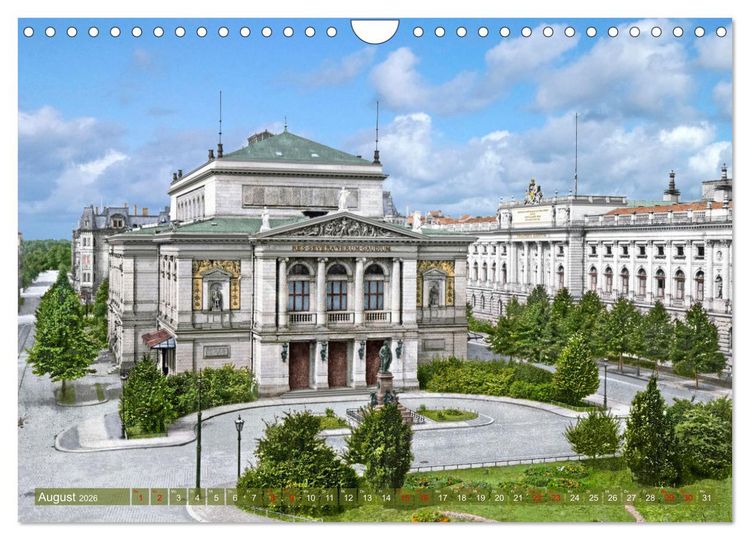Produktbild: Leipzig zur Kaiserzeit in Farbe (Wandkalender 2026 DIN A4 quer), CALVENDO Monatskalender