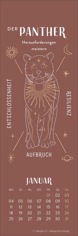 Produktbild: Krafttiere Lesezeichen & Kalender 2027