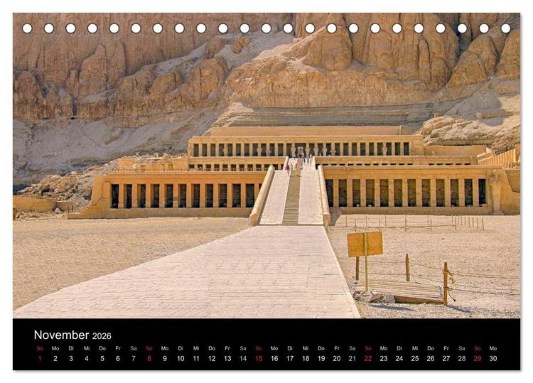 Produktbild: Luxor in Bildern - Auf den Spuren des antiken &Auml;gypten in Theben Ost und Theben West (Tischkalender 2026 DIN A5 quer), CALVENDO Monatskalender