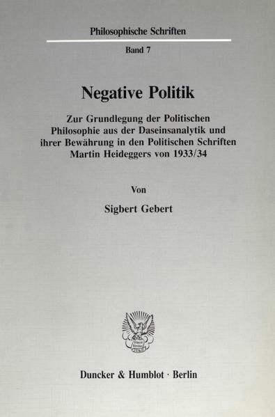 Produktbild: Negative Politik.