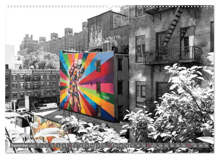 Produktbild: New York City - Color Glam Edition (Wandkalender 2026 DIN A2 quer), CALVENDO Monatskalender