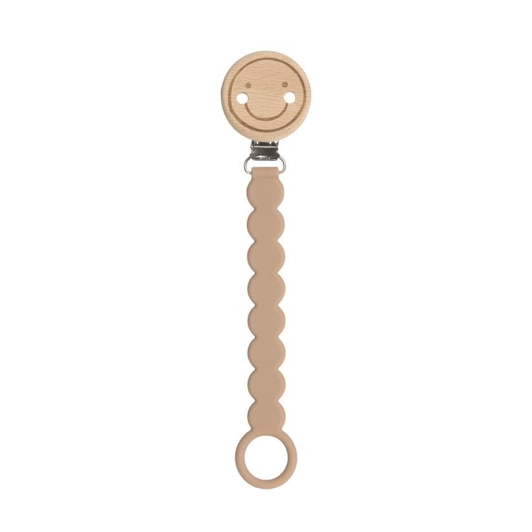Produktbild: Soother Holder Wood/Silicone Tiny Smile maple