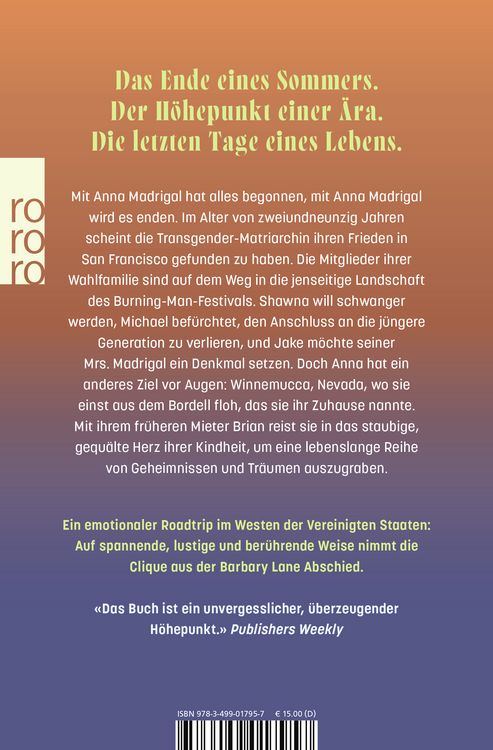 Produktbild: Die Tage der Anna Madrigal