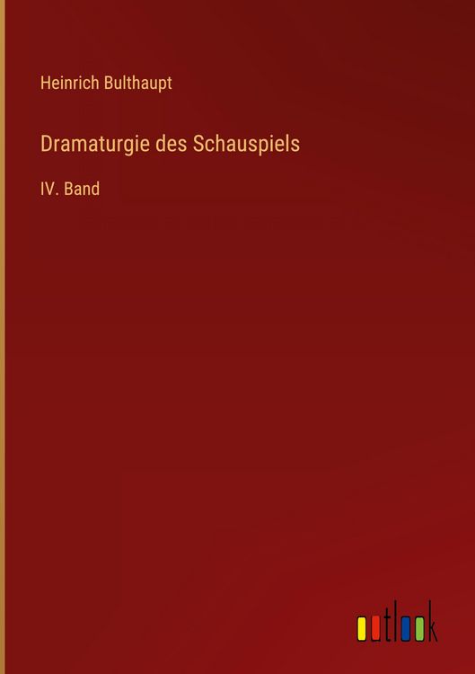 Produktbild: Dramaturgie des Schauspiels