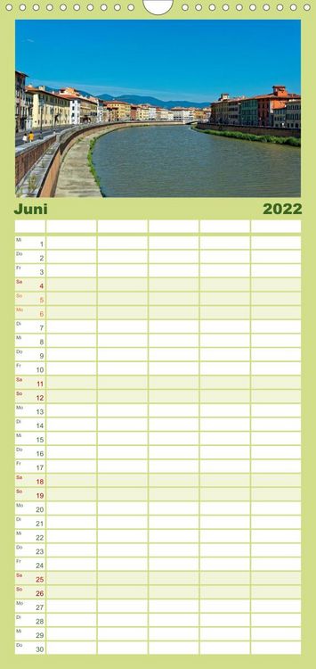 Produktbild: Familienplaner Sch&ouml;nes Italien (Wandkalender 2022 , 21 cm x 45 cm, hoch)