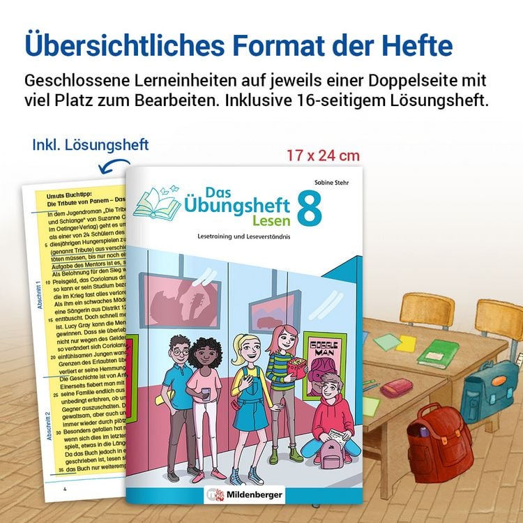 Produktbild: Das &Uuml;bungsheft Lesen 8