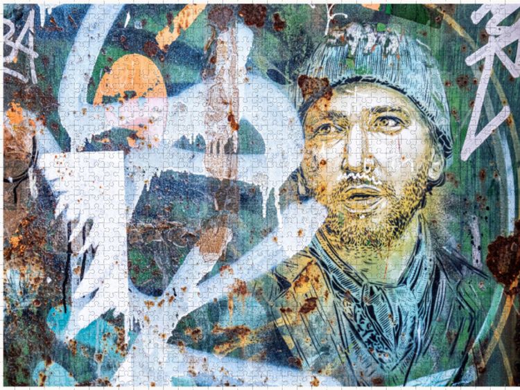 Produktbild: CALVENDO Puzzle Portrait in gr&uuml;n | 1000 Teile Lege-Gr&ouml;&szlig;e 64x48cm Foto-Puzzle f&uuml;r gl&uuml;ckliche Stunden