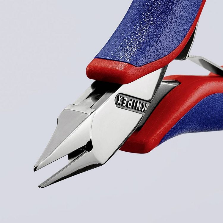 Produktbild: Knipex 77 72 115 Elektronik- u. Feinmechanik Seitenschneider mit Facette 115mm