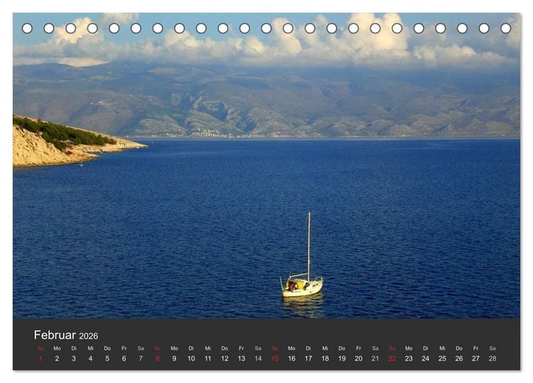 Produktbild: Magisches Kroatien (Tischkalender 2026 DIN A5 quer), CALVENDO Monatskalender