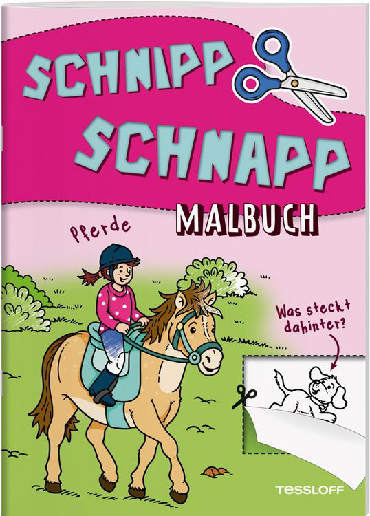 Produktbild: Schnipp Schnapp Malbuch. Pferde. Was steckt dahinter?
